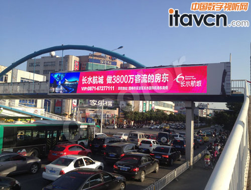 德彩光電P10LED廣告屏打造魅力昆明_LED顯示屏-中國數(shù)字視聽網(wǎng)